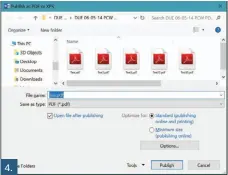  ??  ?? 4. Publish the exported PDF file.