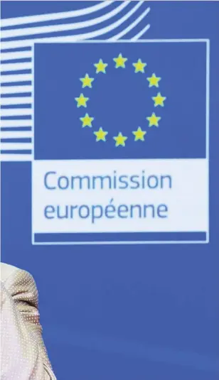  ?? REUTERS ?? La presidenta de la Comisión Europea, Ursula von der Leyen, durante una rueda de prensa