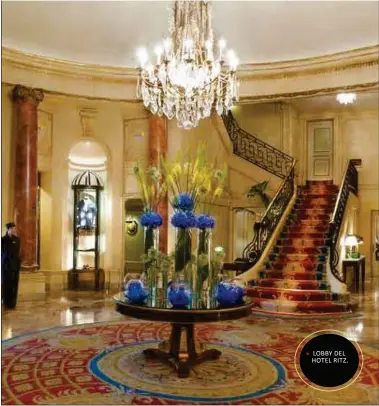  ??  ?? LOBBY DEL HOTEL RITZ.