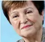  ?? ?? IMF chief Kristalina Georgieva