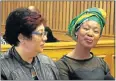  ?? Picture: SINO MAJANGAZA ?? IN THE FOLD: Eastern Cape deputy secretary Helen Sauls-August, left, and acting spokeswoma­n Stella Ndabeni-Abrahams yesterday