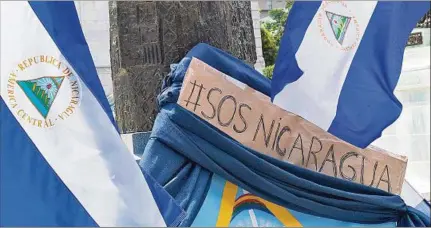  ??  ?? CRISIS. A las protestas de 2018 contra el régimen de Ortega, le siguió una ola de represión contra dirigentes opositores.