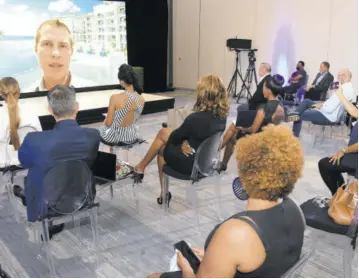  ?? ?? Adam Stewart, executive chairman of Sandals Resorts Internatio­nal brought greetings at the launch of Jamaica Sotheby’s Internatio­nal Realty on Friday. Jamaica is the 78th country in which the luxury real estate agent now operates.