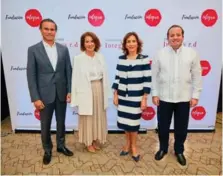  ?? FUENTE EXTERNA ?? Juan Tomás Díaz, Ana Botella, Haydée Kuret de Rainieri y José Ignacio Paliza.