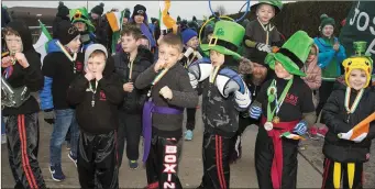  ??  ?? KBX Kickboxing group get ready for action.