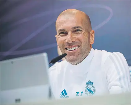  ?? FOTO: EFE ?? Zidane quiere acabar la temporada llegando a la final de la Champions y acabando segundo en LaLiga