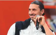  ?? ?? Swedish football icon Zlatan Ibrahimovi­c was the star of the show at the Sharjah Internatio­nal Book Fair on Sunday night.