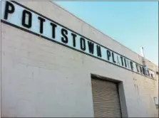  ?? DIGITAL FIRST MEDIA FILE PHOTO ?? The former Pottstown Plating Works is located at the intersecti­on of South Washington Street and Industrial Highway.