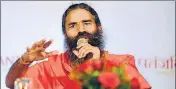  ?? MINT/FILE ?? Patanjali Ayurved founder Baba Ramdev