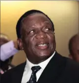  ?? PICTURE: REUTERS ?? Zimbabwean Deputy President Emmerson Mnangagwa says he was poisoned in an attempt to prevent him succeeding President Robert Mugabe.