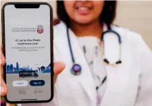  ??  ?? Using the new Abu Dhabi Healthcare Link app medical employees will be able to hail a 14-seat Mercedes-Benz Sprinter directly from their smartphone.