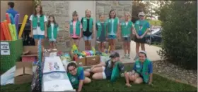  ?? SUBMITTED PHOTO - MISTY STEINERT ?? Fleetwood Girl Scout Junior Troop 1956 earned their Girl Scout Bronze Award! The Girl Scout Bronze Award is the third highest award in Girl Scouts of USA.