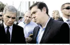  ??  ?? Konflikt statt Konsens zwischen Kanzler Faymann und Premier Tsipras
