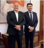  ?? ?? La reunión entre el gobernador Enrique Alfaro y Félix Arturo Medina fue difundida en redes sociales.