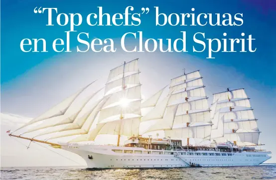  ?? ?? El Sea Cloud Spirit, barco que tendrá varias salidas desde San Juan a partir de enero de 2025.