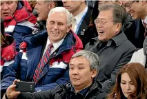  ?? PHOTO: AP ?? United States Vice-President Mike Pence says South Korean President Moon Jaein’s outreach to North Korea has not harmed relations with the US.