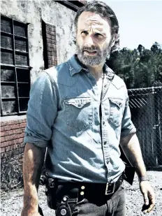  ?? ALAN CLARKE/AMC ?? Andrew Lincoln as Rick Grimes in The Walking Dead.