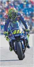  ?? FOTO: AFP ?? Valentino Rossi