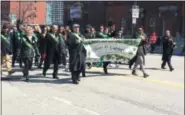  ?? CHAD FELTON — THE NEWS-HERALD ?? The 2019 St. Patrick’s Day parade drew thousands of regional community organizati­ons and associatio­ns. Bill Homan, of Willoughby, served as grand marshal.