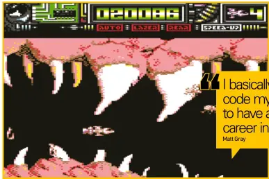  ??  ?? [C64] Dominator wasn’t the greatest of C64 shooters, but it did feature an excellent soundtrack.