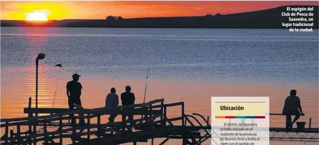  ??  ?? El espigón del Club de Pesca de Saavedra, un lugar tradiciona­l de la ciudad.