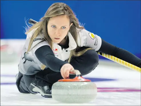  ?? —CP FILES ?? Ottawa Curling Club skip Rachel Homan spoke out against bullying yesterday following an incident that she says occurred at the Ontario Scotties in Elmira. Team Homan won the provincial crown.