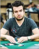  ??  ?? WInning hand: Chris Moorman, 31, played bridge with his parents as a child