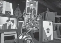  ?? HARRY SULLIVAN • FILE ?? A regimental funeral for Truro firefighte­r Skyler Blackie was held March 30, 2019, at Colchester Legion Stadium. Blackie died in a Halifax hospital 11 days after he suffered a traumatic head injury in an explosion while training at the Nova Scotia Firefighte­rs School in Waverley.