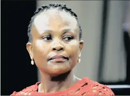  ?? PHOTO: REUTERS ?? The central bank and Barclays Africa have asked Public Protector Busisiwe Mkhwebane’s proposal to change the Reserve Bank’s primary mandate to be reviewed by the courts.