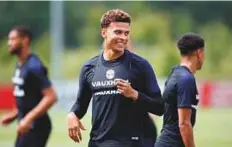 ?? Reuters ?? England’s Dele Alli during a training session at the St. George’s Park.
