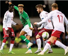  ?? SPORTSFILE ?? Good impression: Callum Robinson in action on Saturday