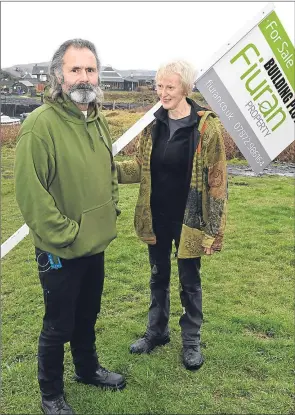  ??  ?? Dughall Macleod and Ruth Barratt have planted the For Sale sign yet again