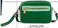  ??  ?? Emerald, £150, noblemacmi­llan.com