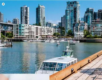  ??  ?? 2
2 Truly lovely False Creek harbour.