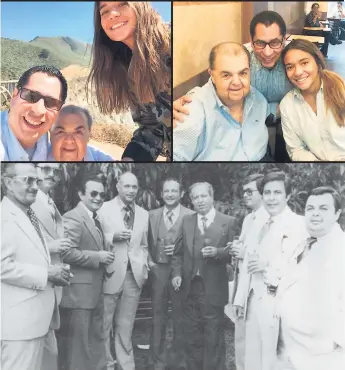  ??  ?? LIDERAZGO. Don Rafael Ferrari junto a un grupo de amigos y empresario­s en sus tiempos mozos.