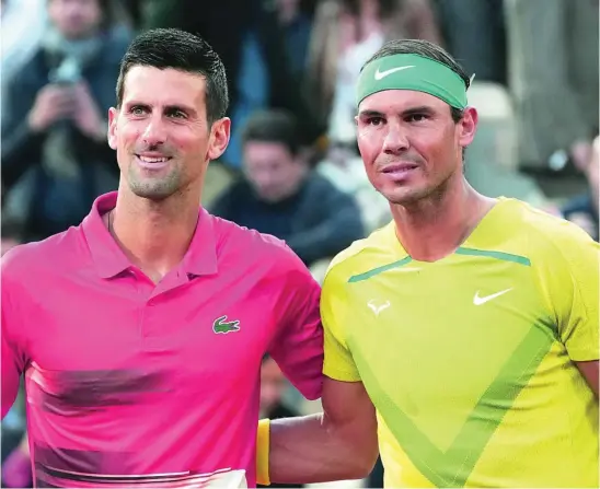  ?? AP ?? Nadal y Djokovic resisten ante el empuje de los jóvenes