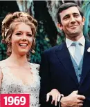  ??  ?? Rigg and Lazenby in On Her Majesty’s Secret Service 1969