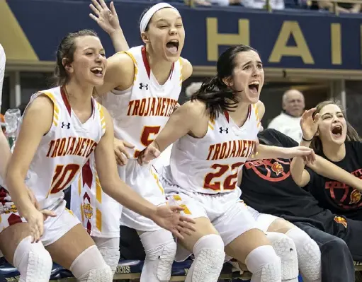 Central Valley’s Harlee Johns, left, and North Catholic’s Lucy ...