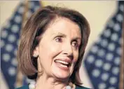  ?? Mark Wilson Getty Images ?? HOUSE DEMOCRATS’ work is “about the character of America” and how to “differenti­ate between us and the [Trump] administra­tion,” Nancy Pelosi said.