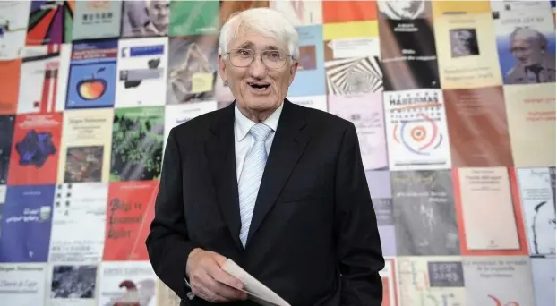  ?? Foto: ddp images/Thomas Lohnes ?? Schon zum 80. Geburtstag wurde dem Philosophe­n in Frankfurt eine Ausstellun­g gewidmet: »... die Lava des Gedankens im Fluss«.