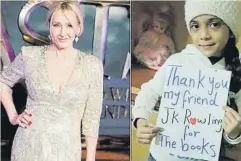  ?? ?? J.K. Rowling y la niña siria Bana Alabed