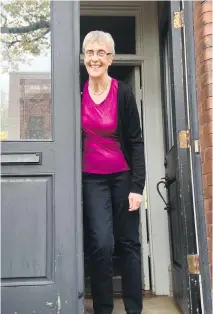  ?? PHOTOS: SOPHIE TARNOWSKA/SPECIAL TO THE MONTREAL GAZETTE ?? Montrealer Katherine Stern outside her Westmount home. “I come from a rather religious family (but) I’m an agnostic.”