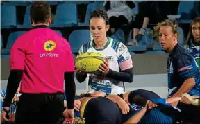  ??  ?? Yanna Rivoalen et le LMRCV veulent rester au sommet du rugby féminin.