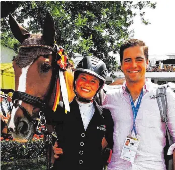  ?? FOTO: MAJOR HORSES ?? Marisa Braig und Jorge Oliveira e Carmo betreiben ab 1. November in Bad Wurzach ihre Major-Horses-Reitschule.