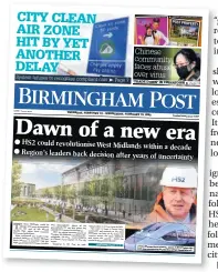  ??  ?? Last week’s Birmingham Post