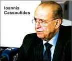  ??  ?? Ioannis Cassoulide­s