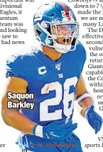  ??  ?? Saquon Barkley