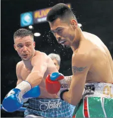  ??  ?? BIG HIT: Josh Taylor earned plenty of admirers in Vegas defeating Alfonso Olvera at the MGM Grand last month