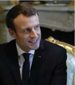  ?? PHILIPPE WOJAZER/THE ASSOCIATED PRESS ?? French leader Emmanuel Macron is riding high.