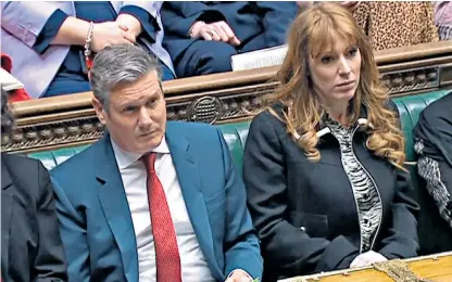  ?? ?? No ideas: Sir Keir Starmer with deputy Labour leader Angela Rayner in the House of Commons